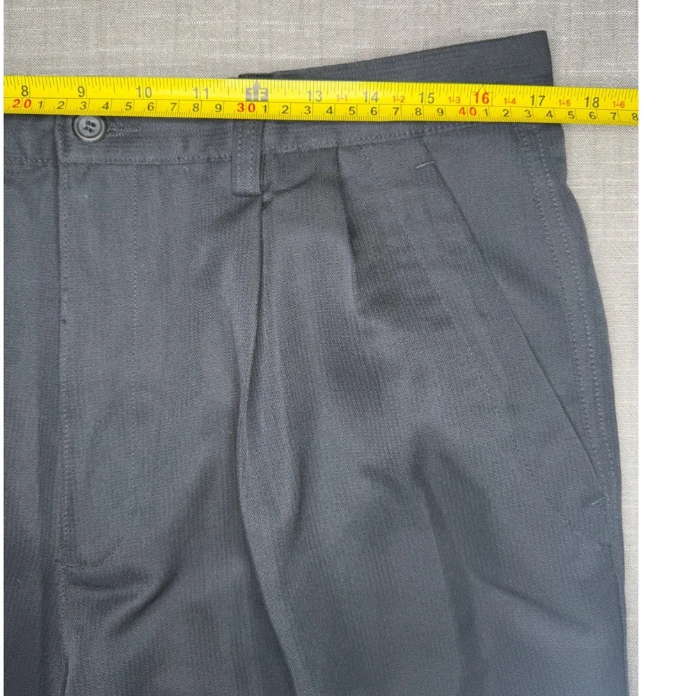 Dockers Golf Mens Black Double Pleated Relaxed Fit Shorts W34